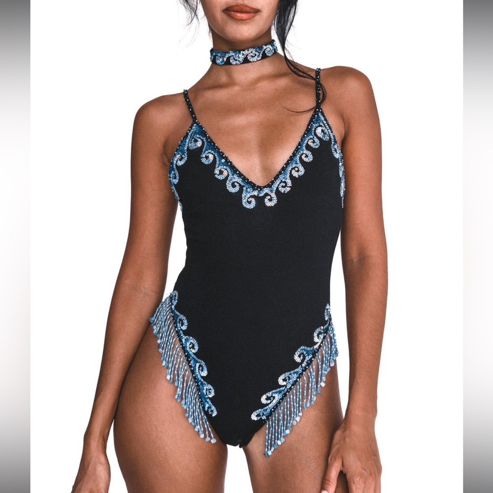 Her Pony Waves Sparkle Body Suit